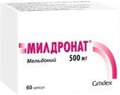 Grindex Mildronate, 500 mg, 60 caps.