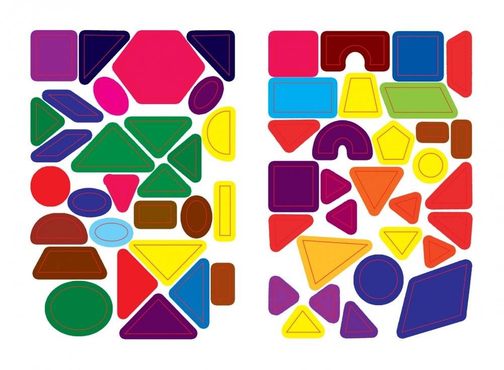 Изучаем формы. Книжка с наклейками фото книги 3