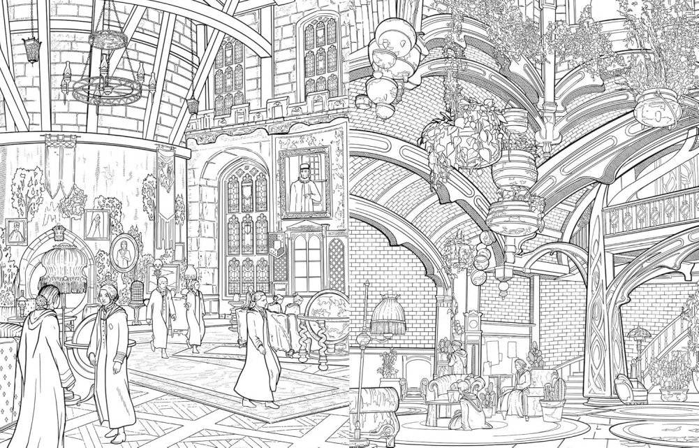 Hogwarts Legacy: The Official Coloring Book фото книги 2