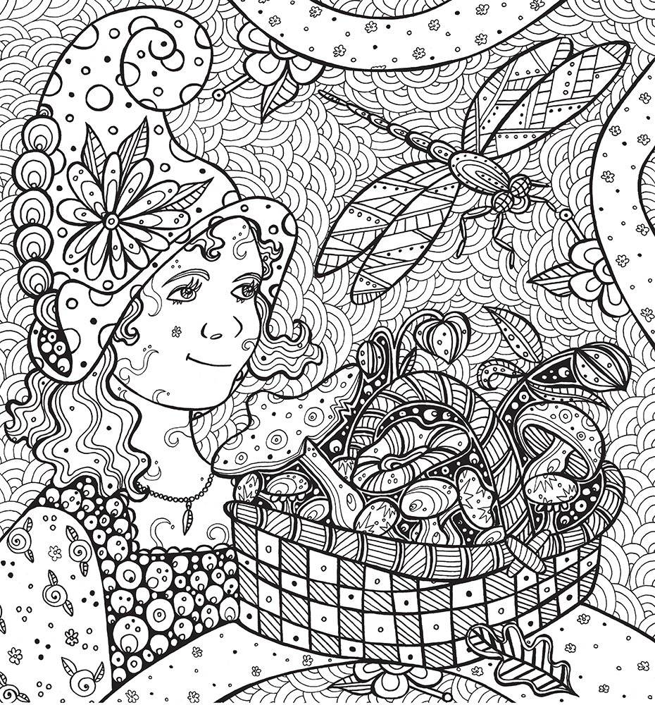 Раскраска-антистресс. Сад эльфов фото книги 3