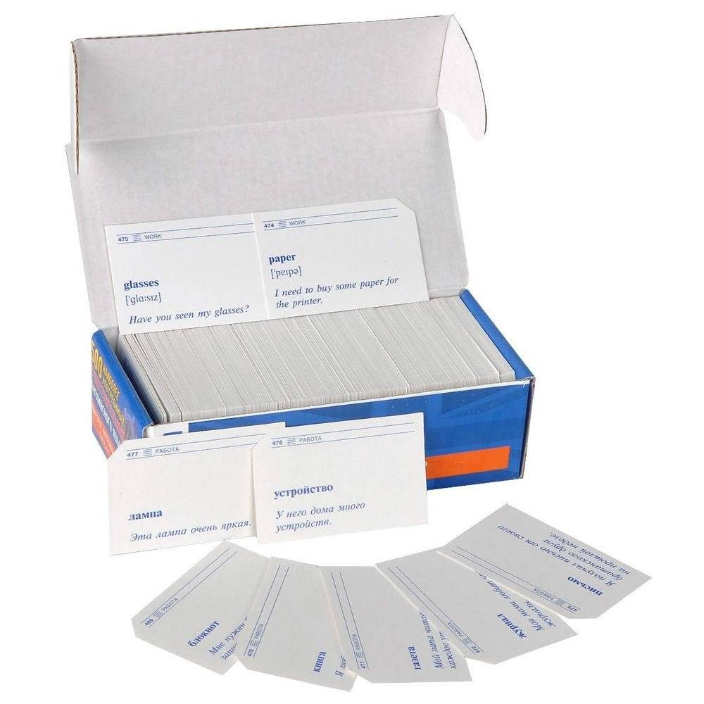 500 наиболее употребимых существительных английского языка. Тематические карточки для запоминания фото книги 2