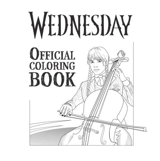 Wednesday Official Coloring Bk фото книги 2