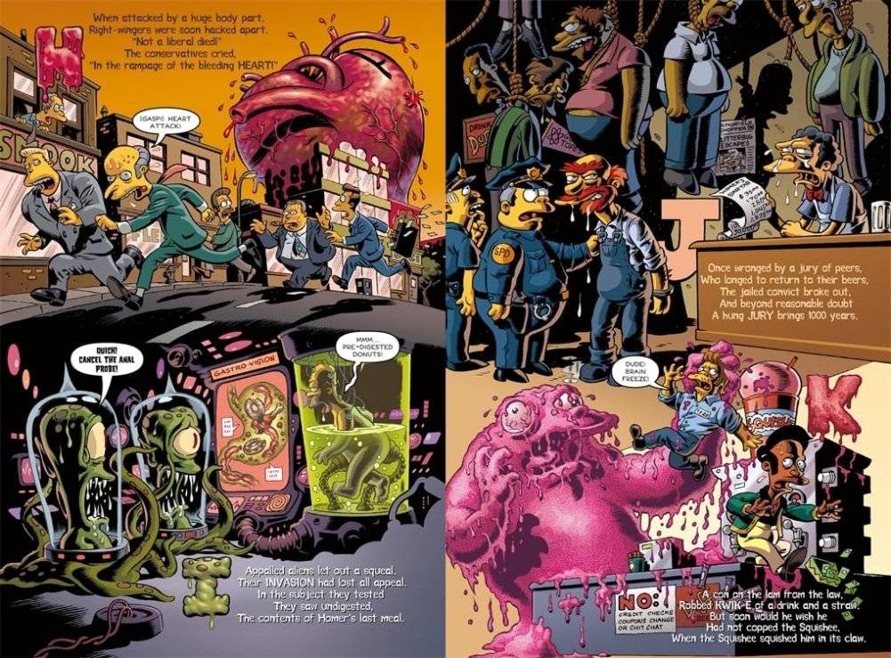 Simpsons Treehouse of Horror Ominous Omnibus Vol. 3 фото книги 2