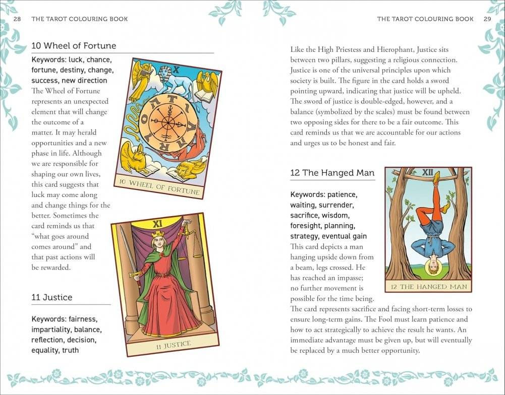 Colour Your Own Tarot Book & Card Deck фото книги 4
