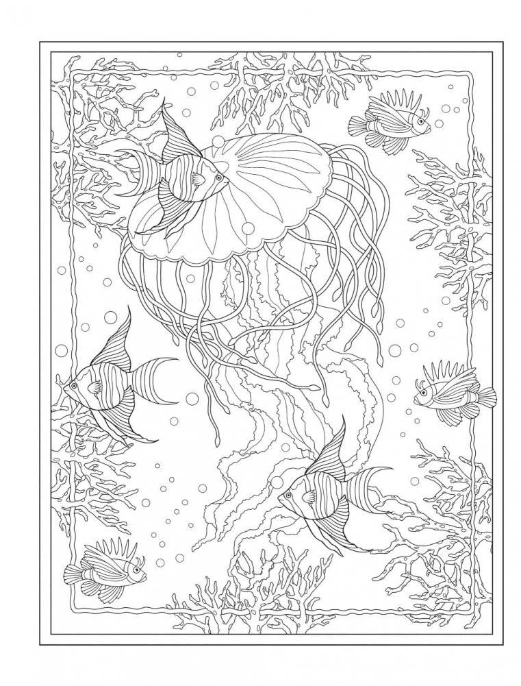 Creative Haven Enchanting Oceans coloring book фото книги 5