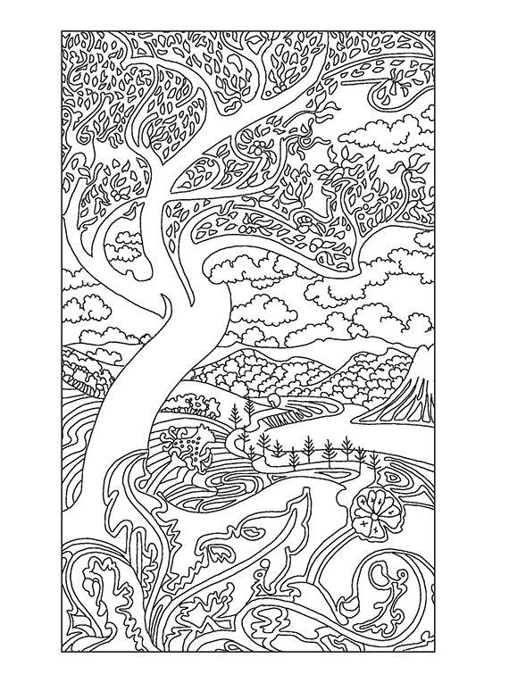 Рисунки и узоры в стиле ар-нуво. Раскрашивай и отдыхай фото книги 7