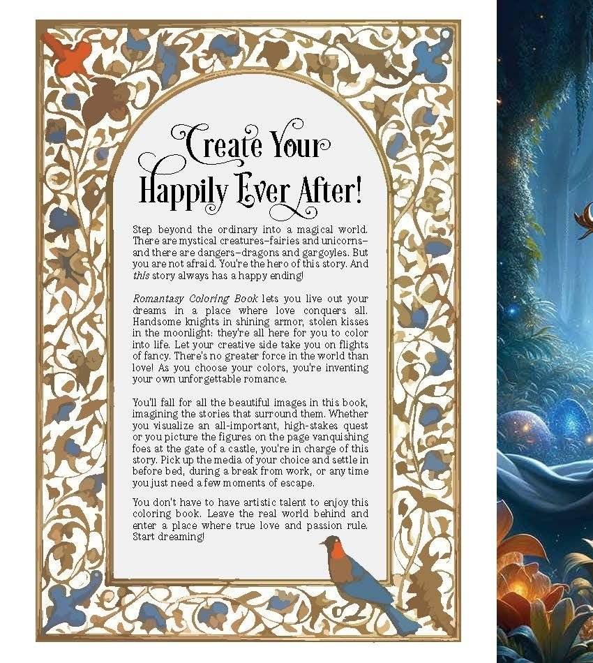 Romantasy Coloring Book фото книги 5