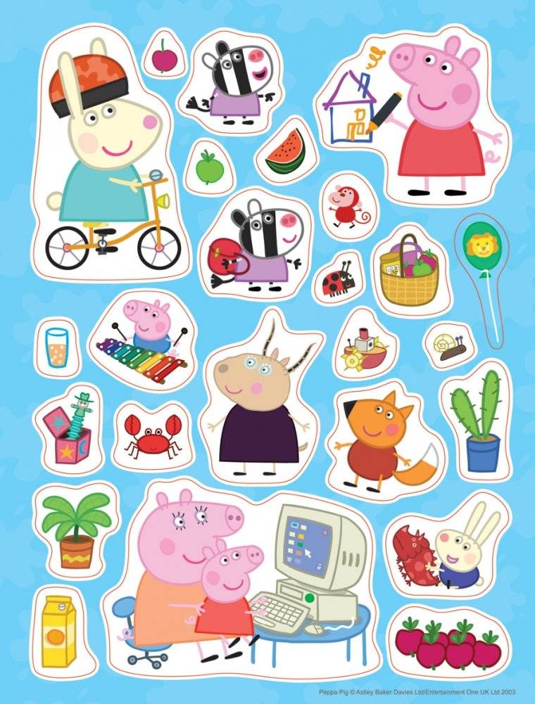Свинка Пеппа. 100 наклеек фото книги 2