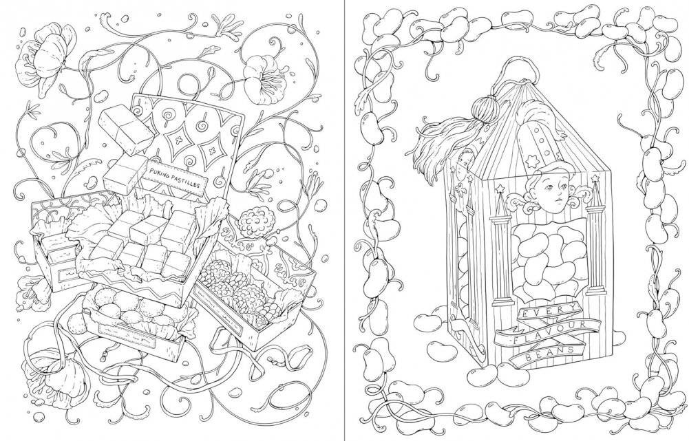 Harry Potter: An Official Sweets and Treats Coloring Book фото книги 3
