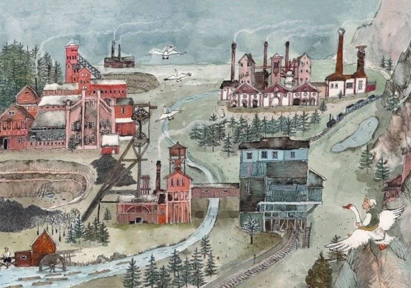 Удивительное путешествие Нильса Хольгерссона с дикими гусями по Швеции фото книги 5