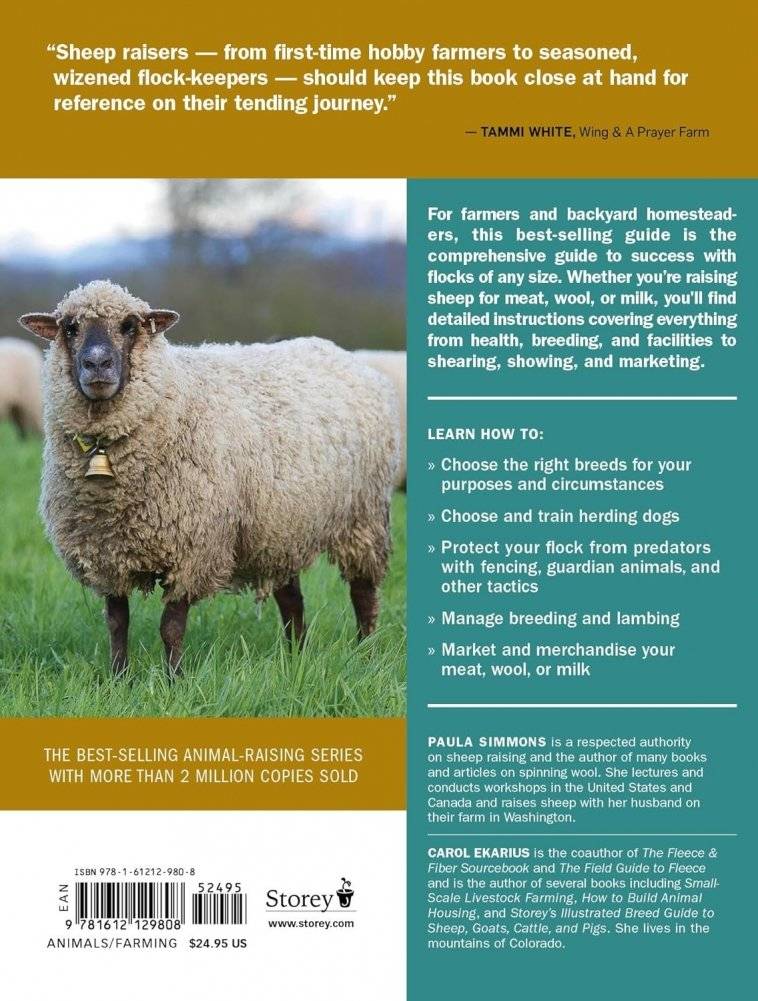 Storey's Guide to Raising Sheep, 5th Edition: Breeding, Care, Facilities фото книги 2