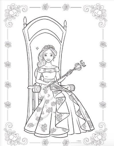 Елена - принцесса Авалора. Раскраска № 1 фото книги 3