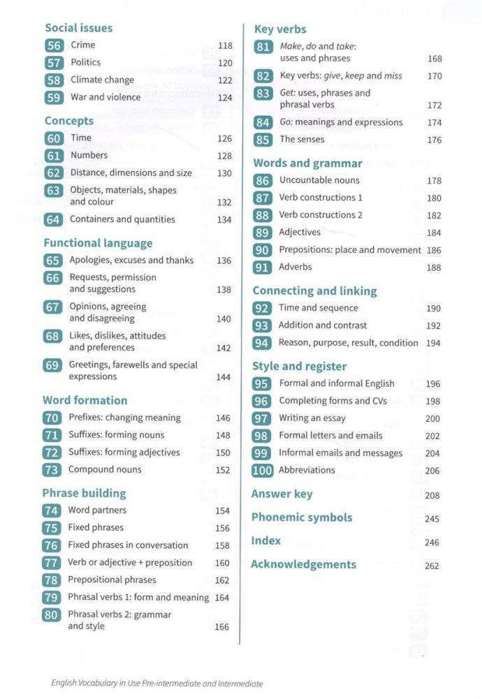 English Vocabulary in Use. Pre-intermediate and Intermediate. Book with Answers фото книги 3