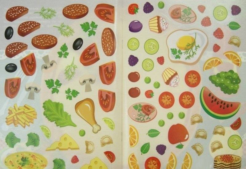 Многоразовые наклейки. Поваренок фото книги 2