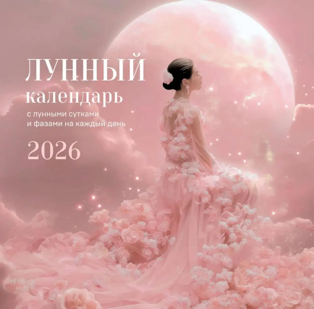 Лунный календарь с лунными сутками и фазами на каждый день. Календарь настенный на 2026 год фото книги