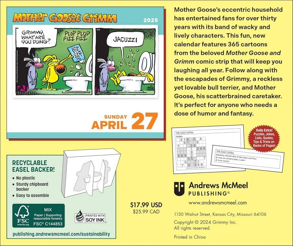 Mother Goose and Grimm 2025 Day-to-Day Calendar фото книги 2