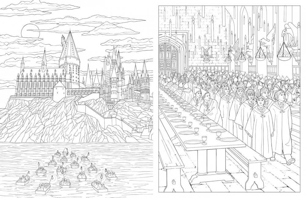 Harry Potter: An Official Hogwarts Coloring Book фото книги 4