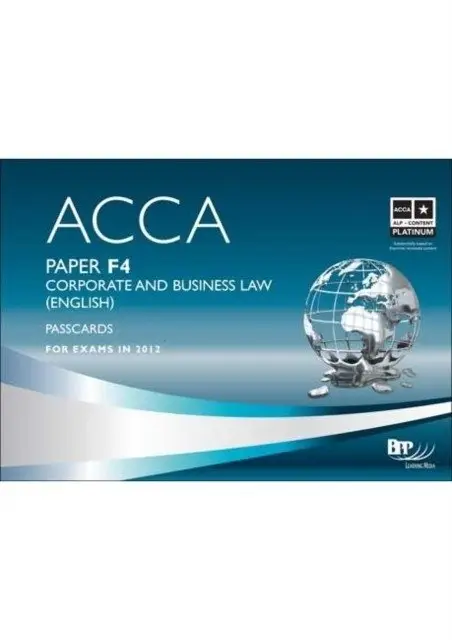 ACCA - F4 Corporate and Business Law (English) фото книги