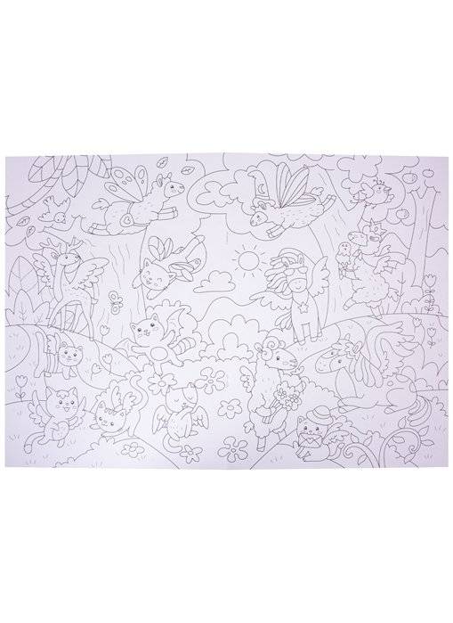 Раскраска-виммельбух. Волшебные зверята фото книги 5