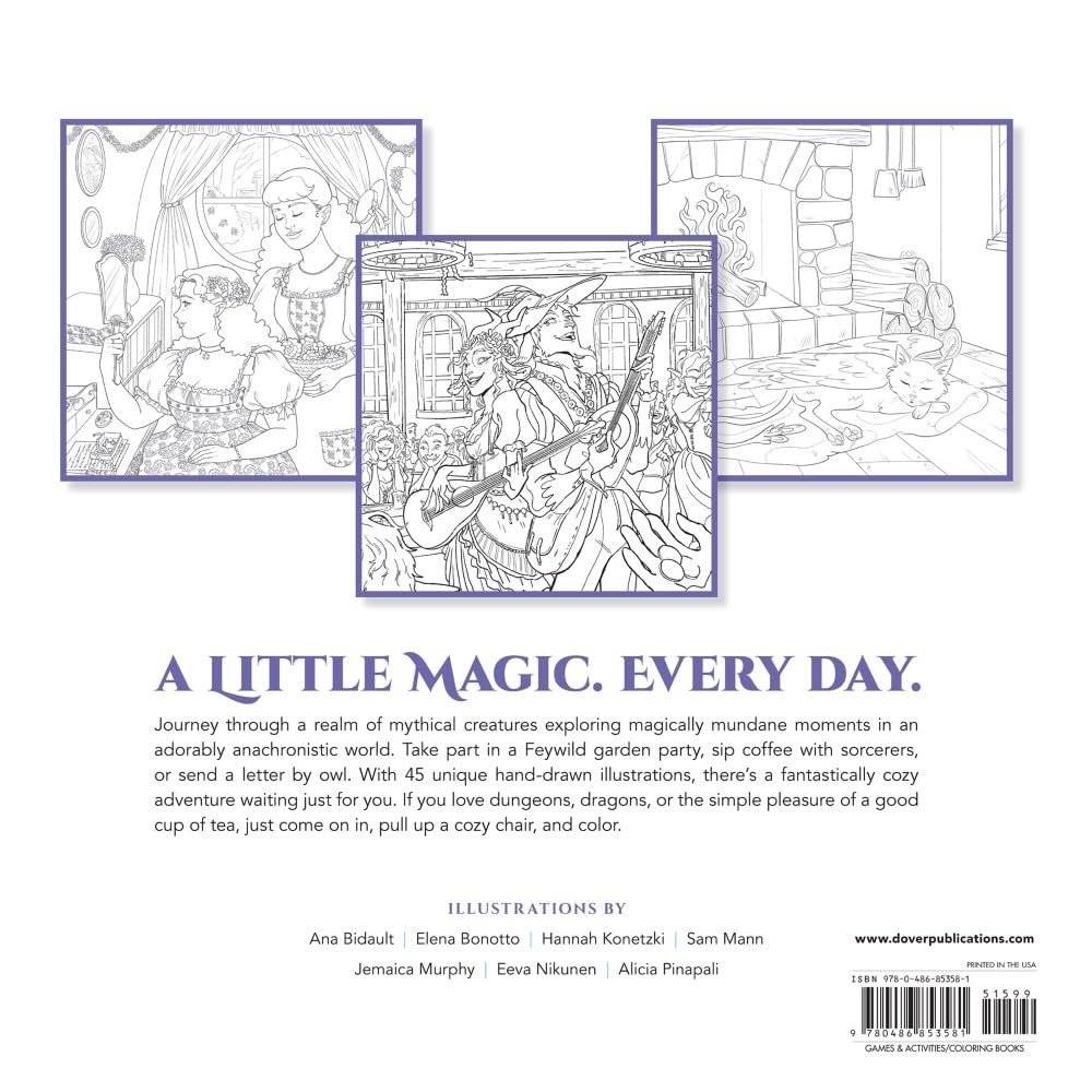 Everyday Magic: A Cozy Fantasy Coloring Book фото книги 2