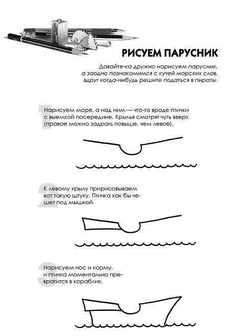 Рисуем корабли, паровозы, ракеты. Пошаговый мастер-класс фото книги 3