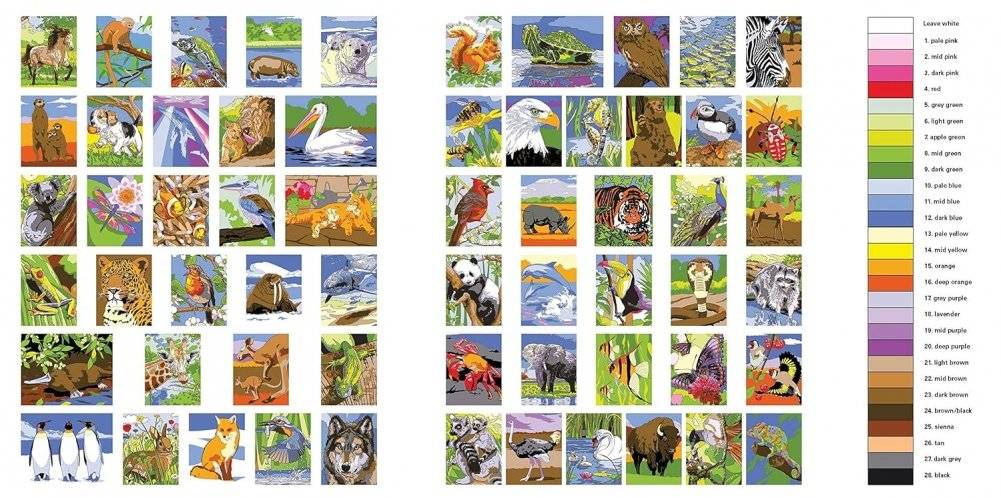 Colour by Numbers: Animal Kingdom фото книги 2