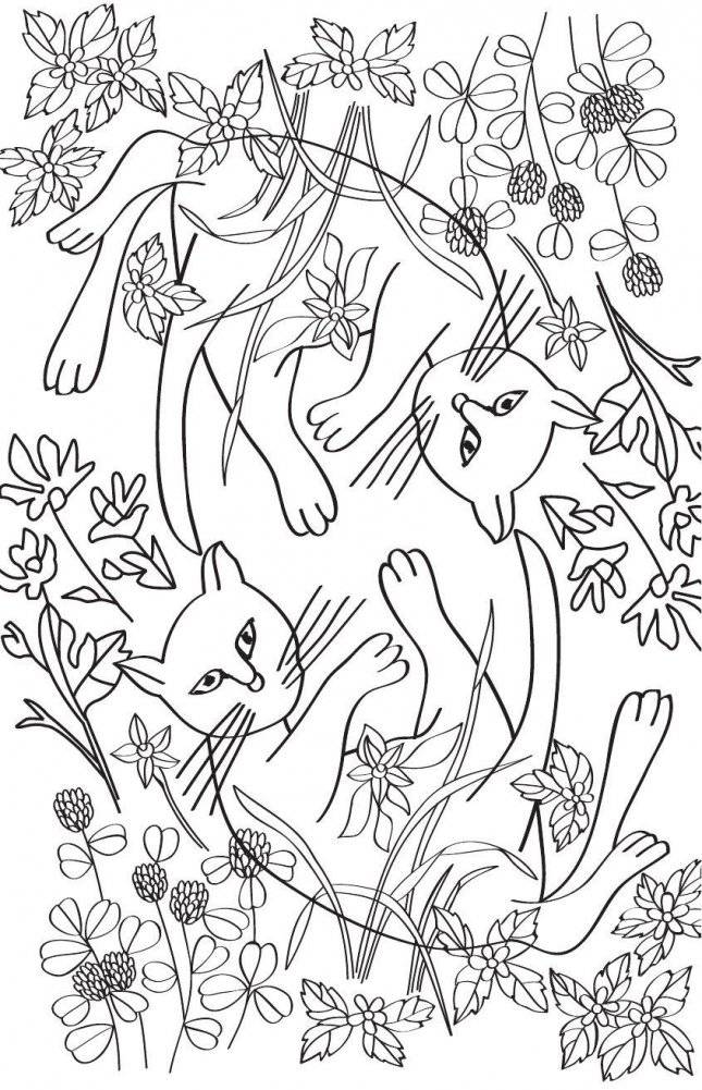 Кототерапия. Мини-раскраска-антистресс для творчества и вдохновения фото книги 4