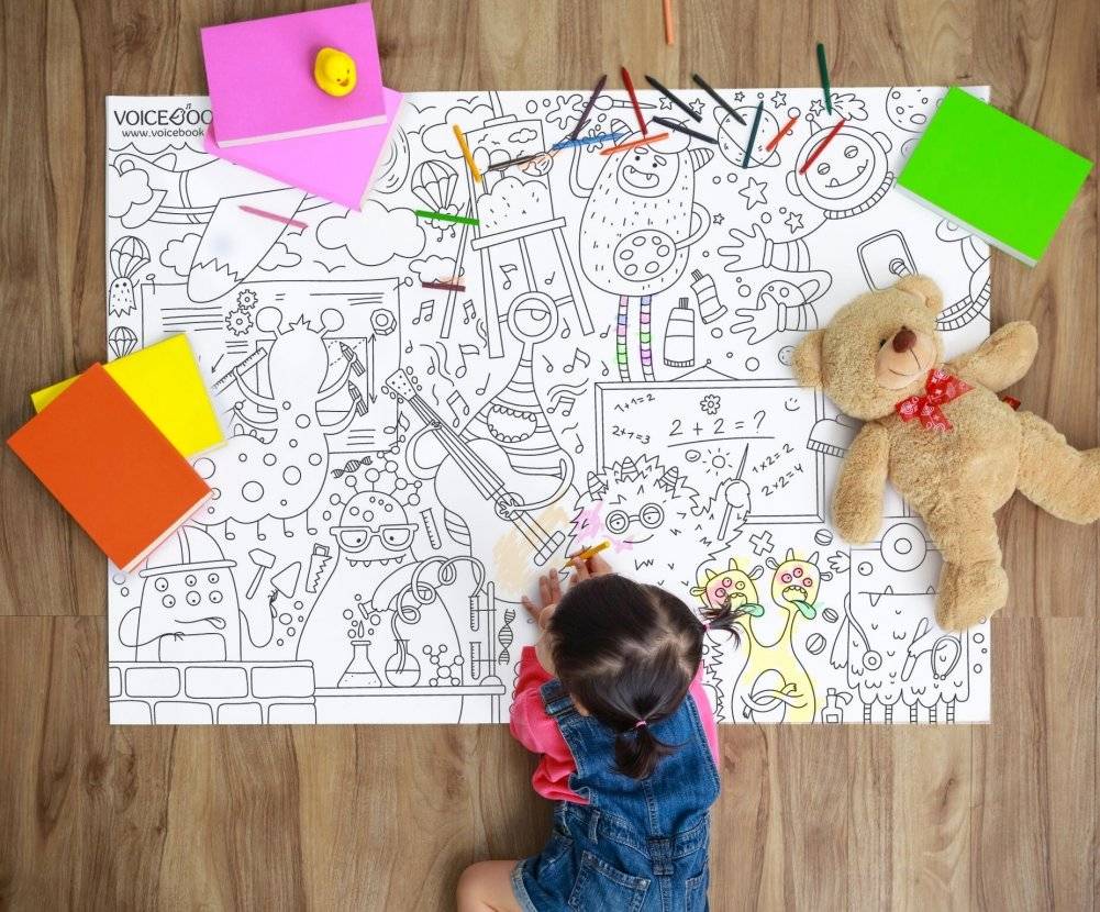 Гигантская раскраска "Монстрики", 120х85 см фото книги 3