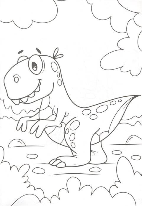 Раскраска. Динозаврики фото книги 2