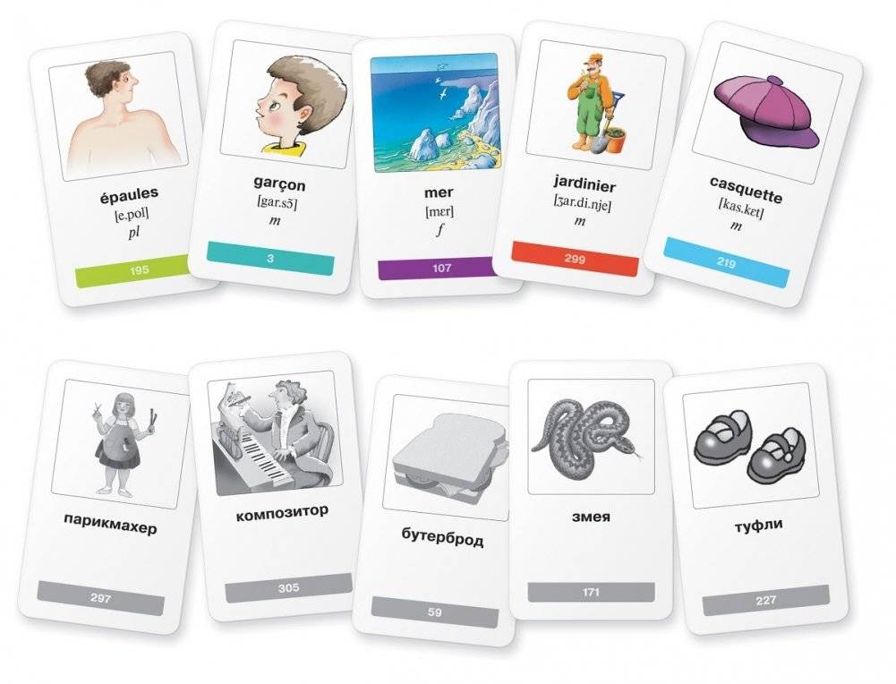 Мои первые французские слова. 333 карточки для запоминания фото книги 3