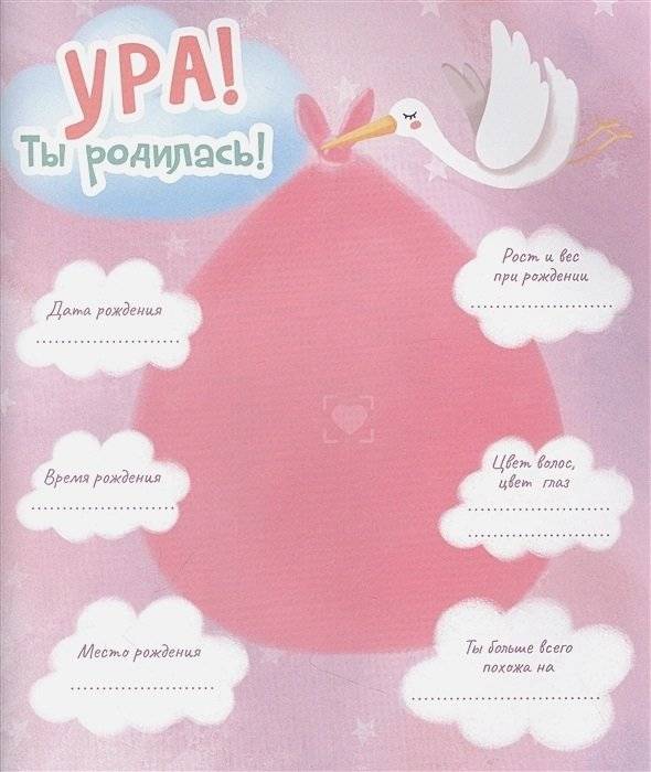 Наша доченька. Альбом для фото и записей фото книги 2