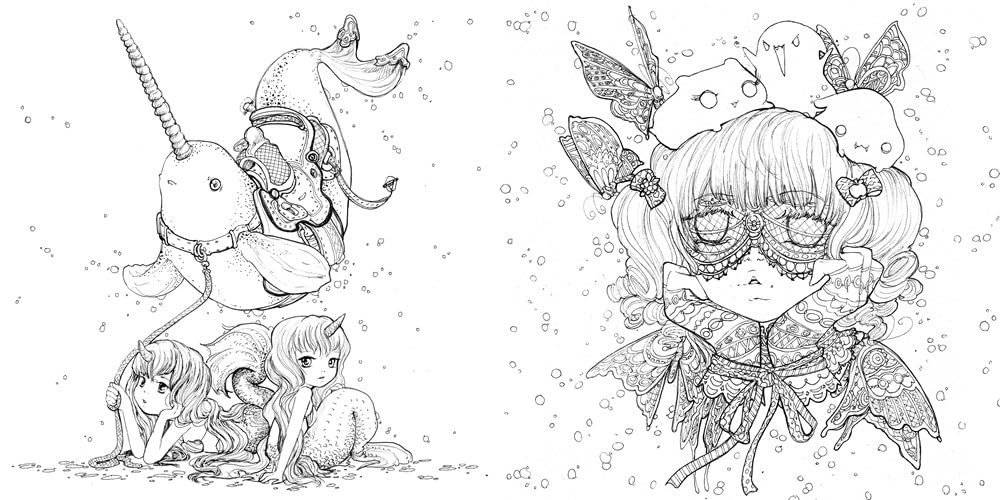 Best Of Pop Manga Coloring Book фото книги 2