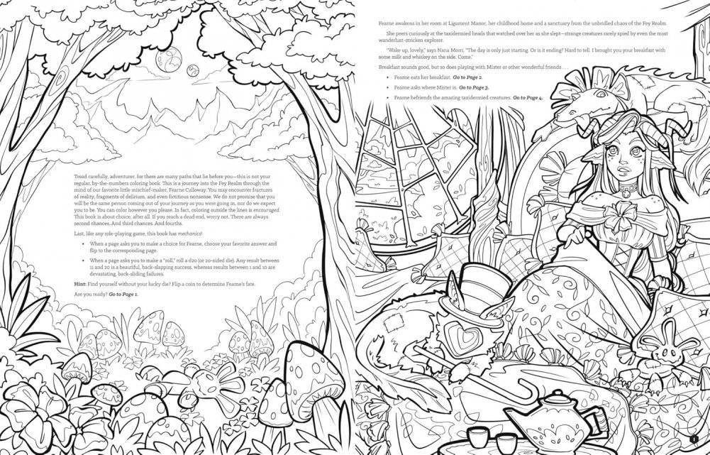 Critical Role: Fearne Calloway's Fey Fantasy: A Coloring Adventure фото книги 2