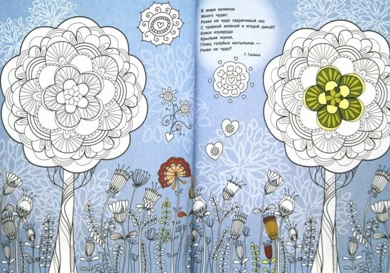 Цветы. Арт-раскраска фото книги 2