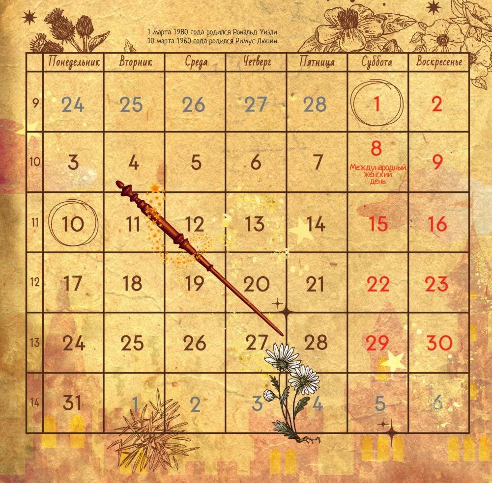 Календарь волшебных фактов из мира "Гарри Поттера" фото книги 6