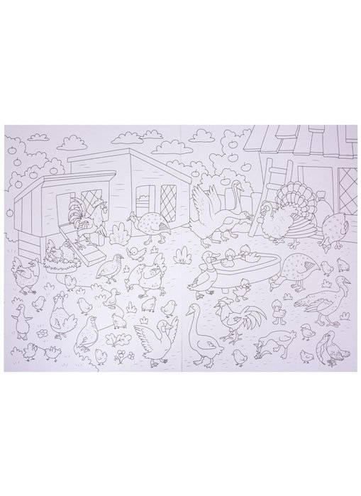 Раскраска-виммельбух. Домашние животные фото книги 4