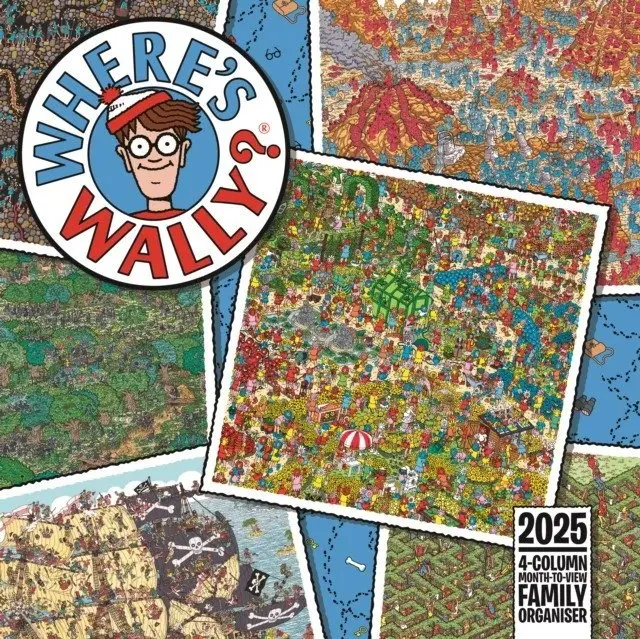 Wheres Wally Household Planner Wall Calendar 2025 фото книги