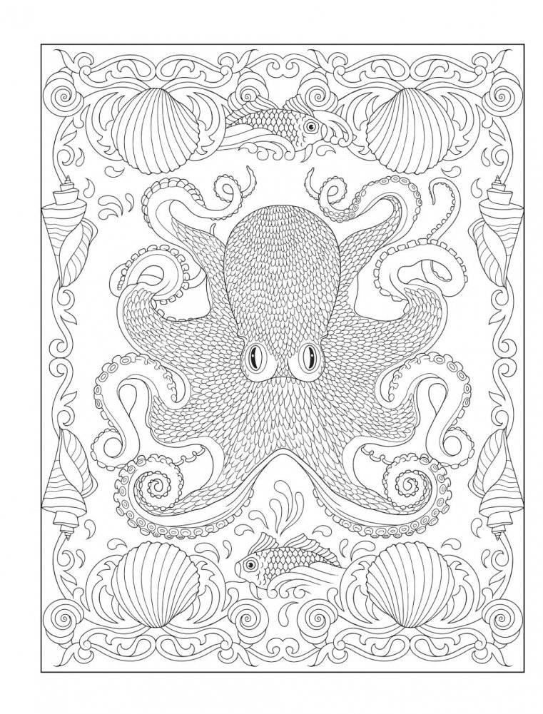 Creative Haven Enchanting Oceans coloring book фото книги 4