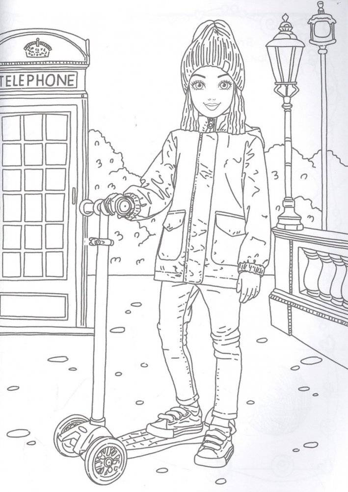 Раскраска для девочек. 100% стильная фото книги 3