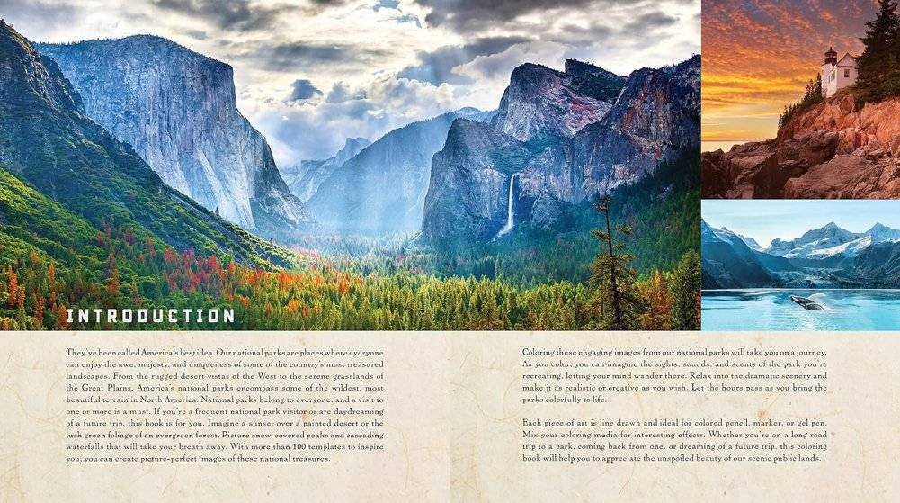 National parks coloring book фото книги 3