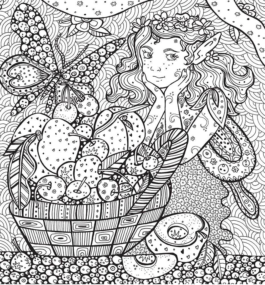 Раскраска-антистресс. Сад эльфов фото книги 4