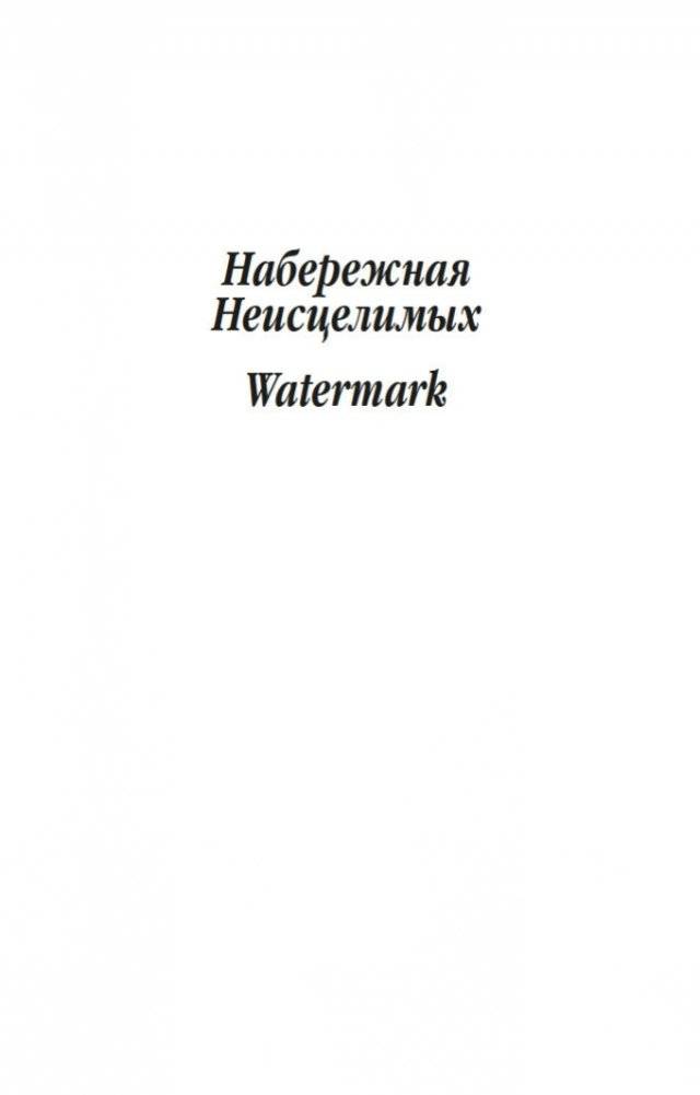 Набережная Неисцелимых. Watermark (билингва) фото книги 6