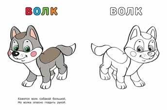 Медведь и Еж. Раскраска фото книги 2