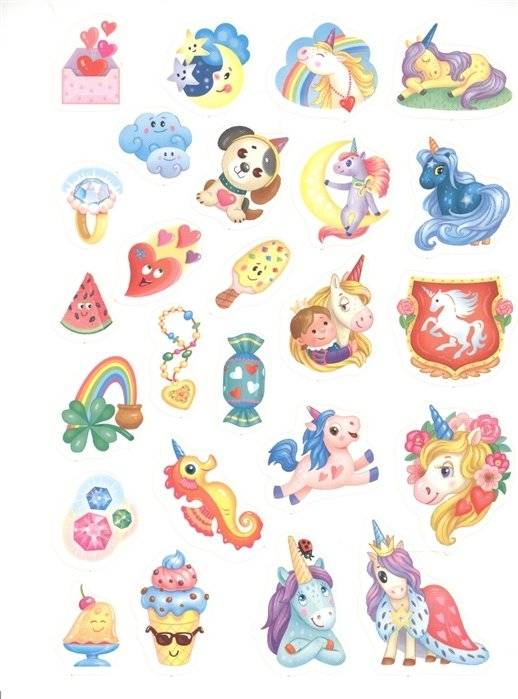 100 наклеек. Единорожки фото книги 4