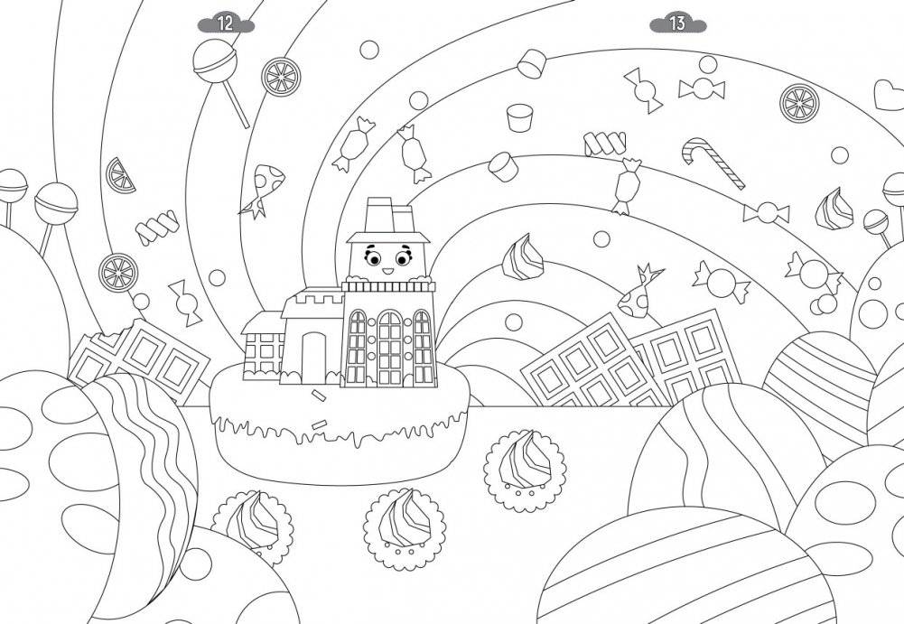 Домики. Раскраска фото книги 3