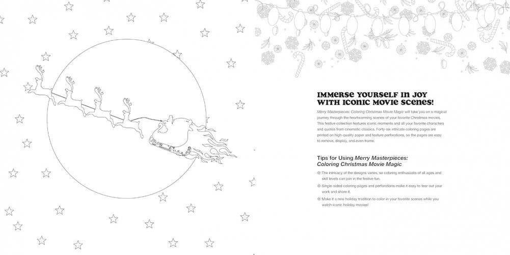 Merry Masterpieces: Coloring Christmas Movie Magic фото книги 2