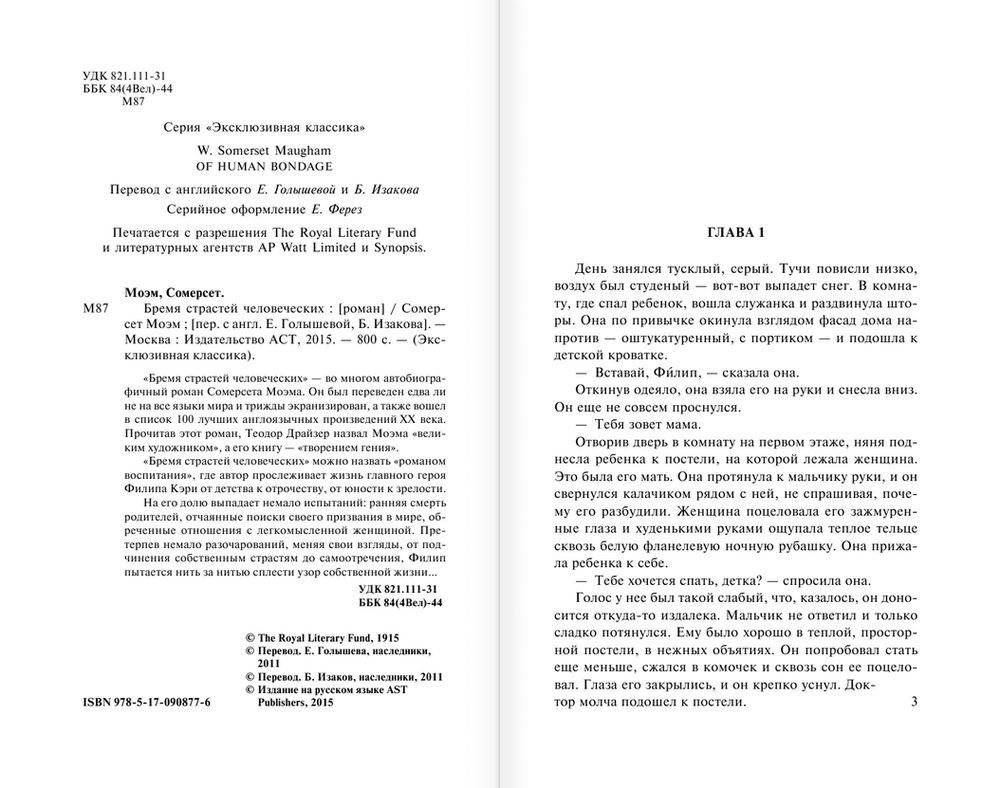 Бремя страстей человеческих фото книги 3