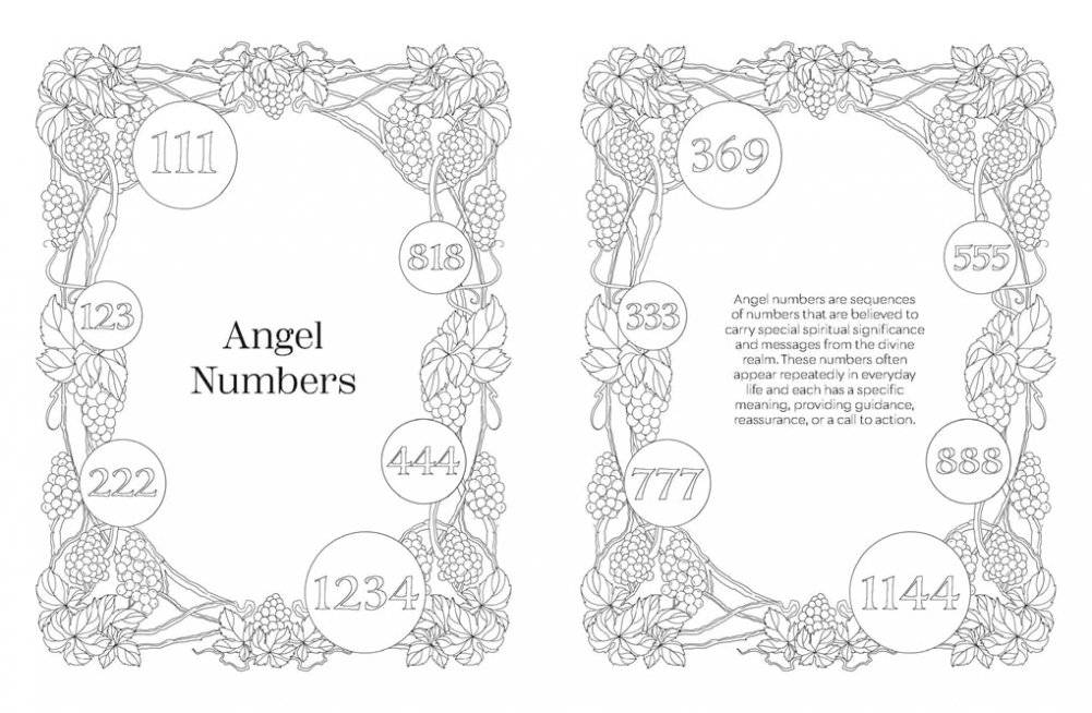 Angel Numbers Colouring фото книги 2