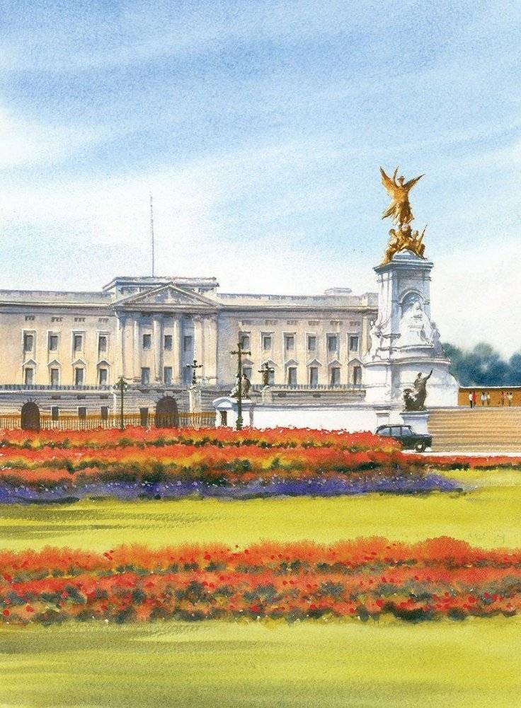 Нарисуй Лондон акварелью по схемам фото книги 7