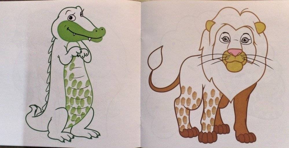 Раскраска. Рисуем пальчиками. Зоопарк фото книги 3